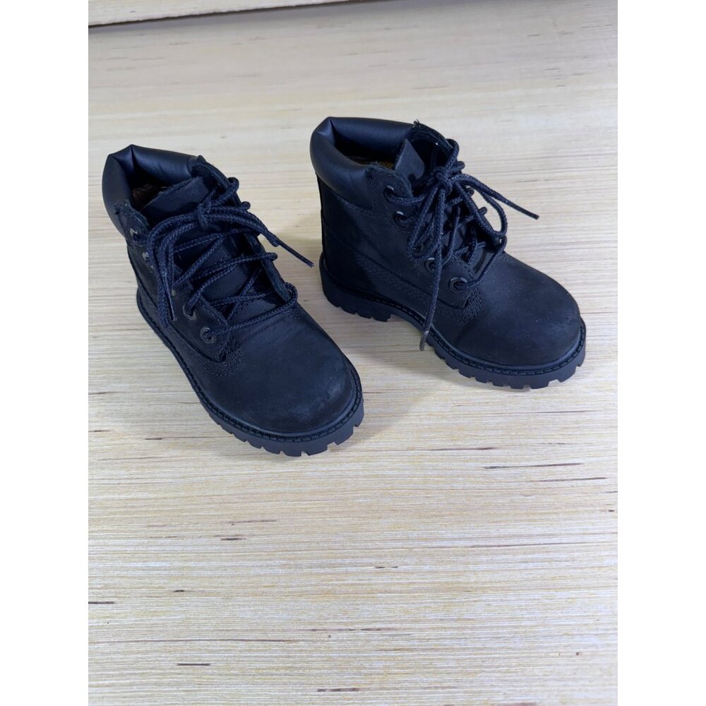 Timberland kids size 6.5 black toddler boots 12807 4330